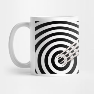 Fork On Graphic Circles Mug